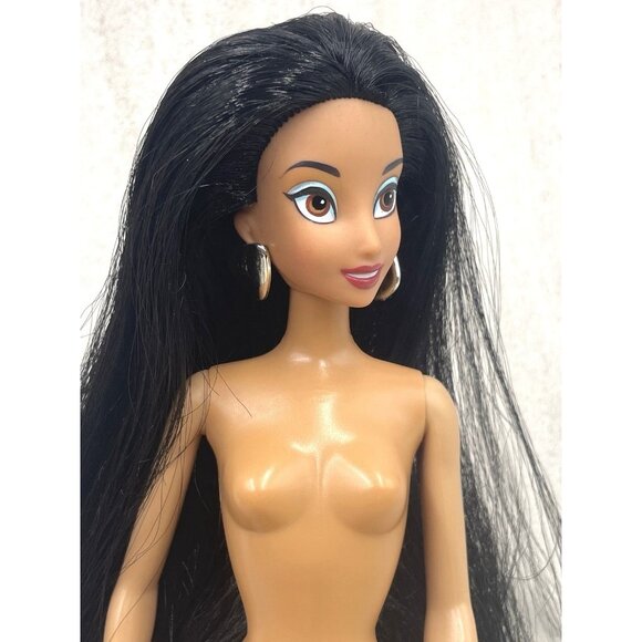1990 Barbie Disney Princess Jasmine Fashion Doll 12" Redress Nude for OOAK - Picture 4 of 10